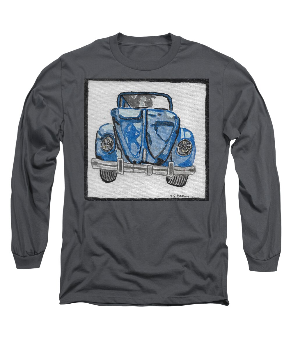 Vw Long Sleeve T-Shirt featuring the painting Veritable Whimsy by Ali Baucom