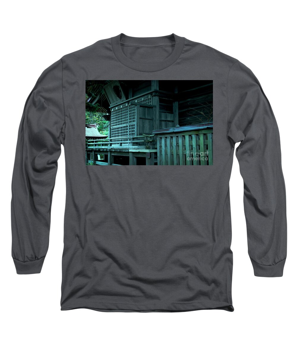Oriental Long Sleeve T-Shirt featuring the photograph Wall Of The Shrine by Tim Ernst