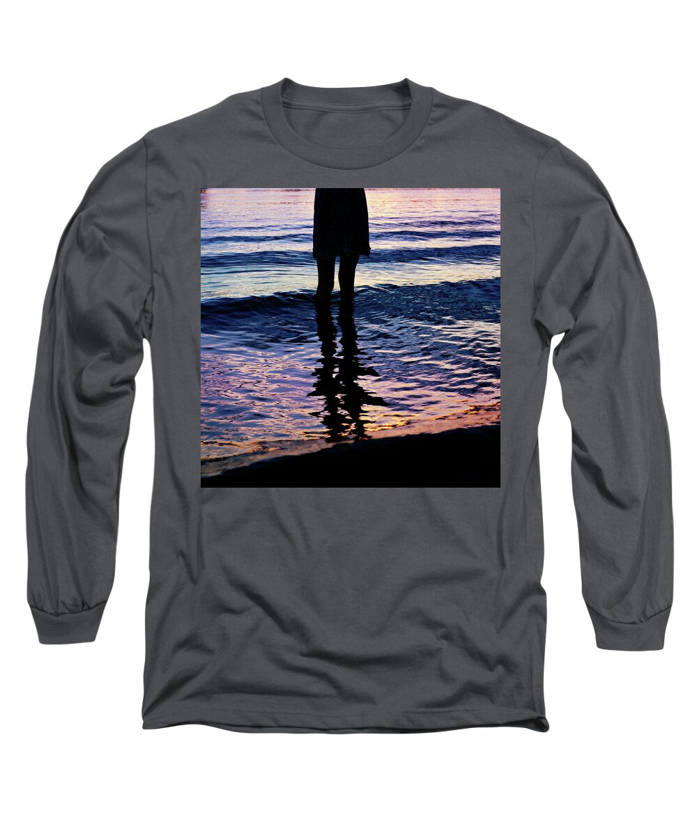 Water Long Sleeve T-Shirt featuring the photograph Water Color Echos by Laura Fasulo