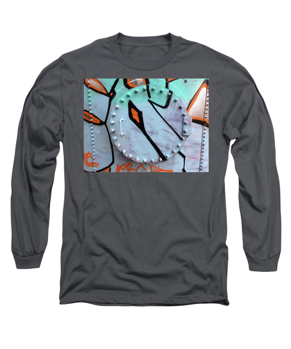 Manhole Covers Long Sleeve T-Shirt featuring the photograph Water Tank Art by John Parulis