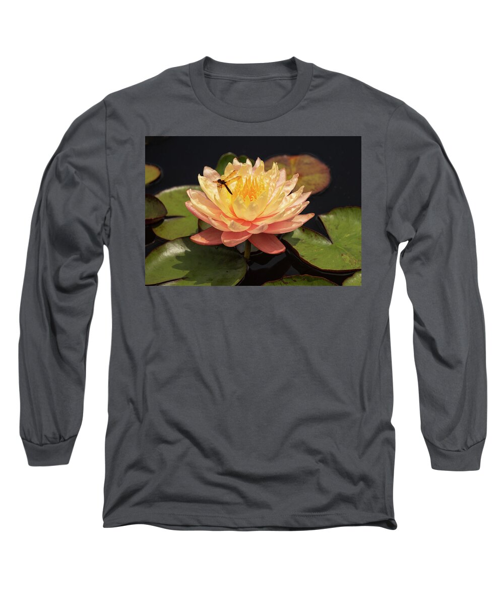 Flowers Long Sleeve T-Shirt featuring the photograph Waterlily by Minnie Gallman