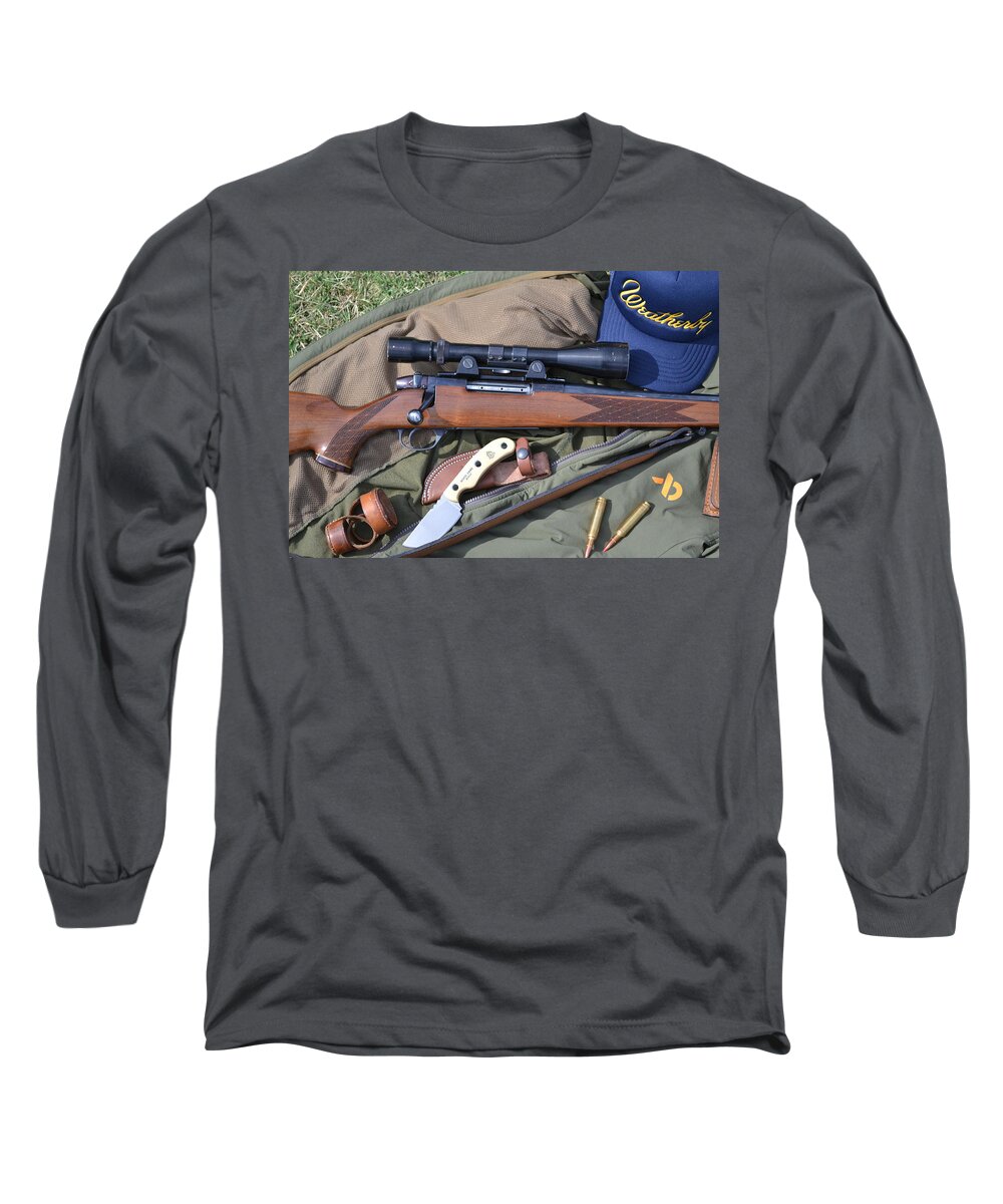 Weatherby Long Sleeve T-Shirt featuring the digital art Weatherby by Jorge Estrada