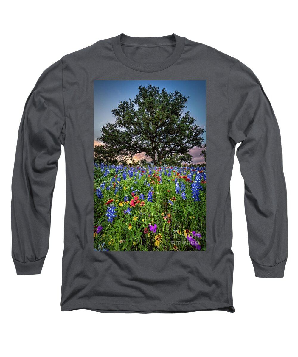 America Long Sleeve T-Shirt featuring the photograph Wildflower Tree by Inge Johnsson