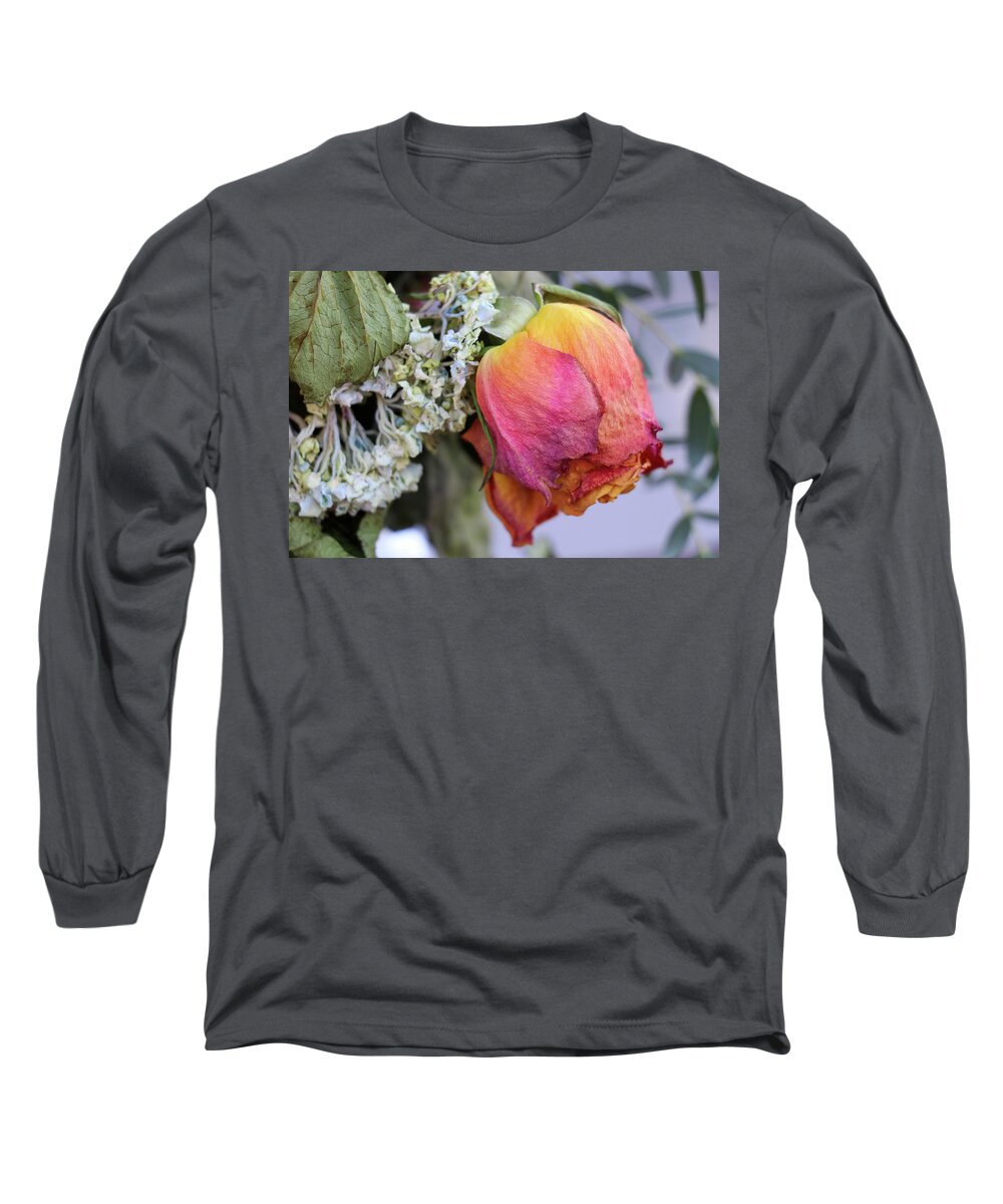 Bouquet Long Sleeve T-Shirt featuring the photograph Wilted Beauty by Mary Anne Delgado