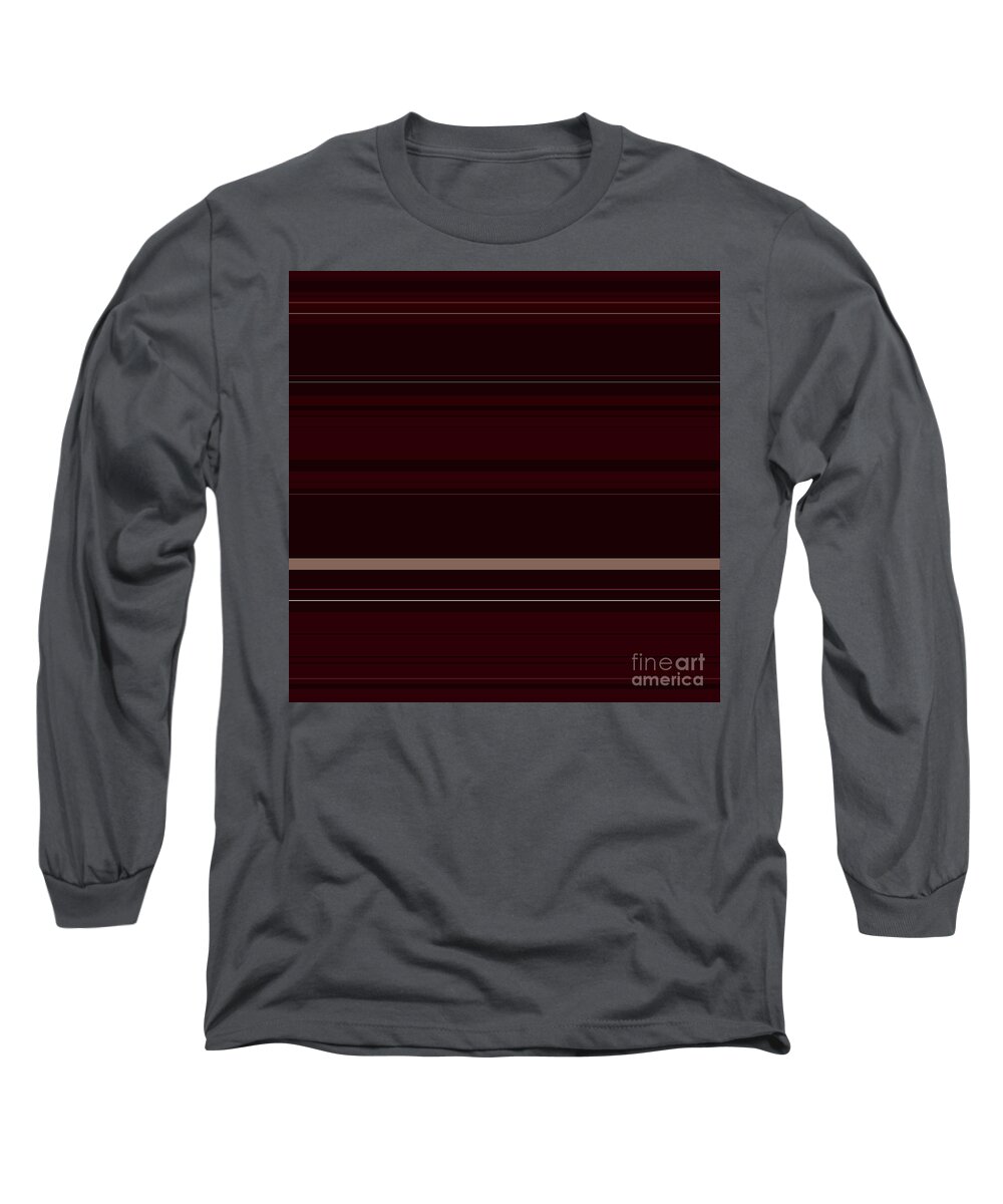 Red Long Sleeve T-Shirt featuring the digital art Wine Pressed by Wade Hampton