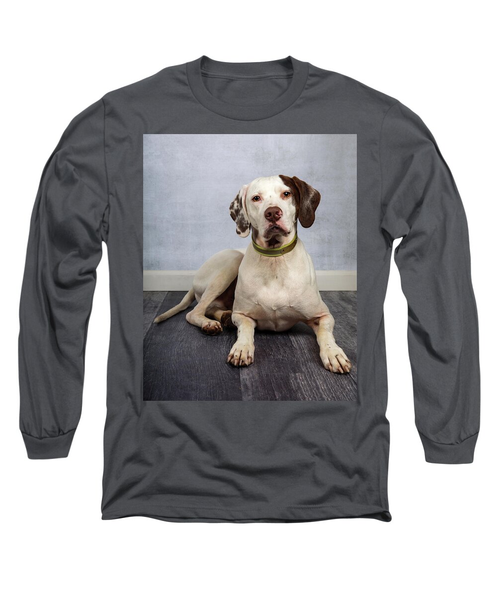 January2020 Long Sleeve T-Shirt featuring the photograph Wyatt Laying Down by Rebecca Cozart