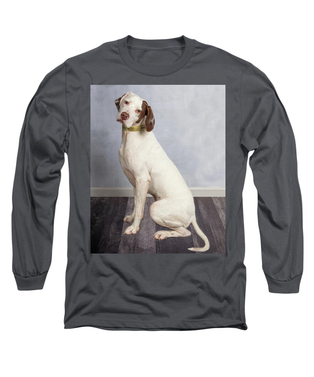 January2020 Long Sleeve T-Shirt featuring the photograph Wyatt Sitting 1 by Rebecca Cozart