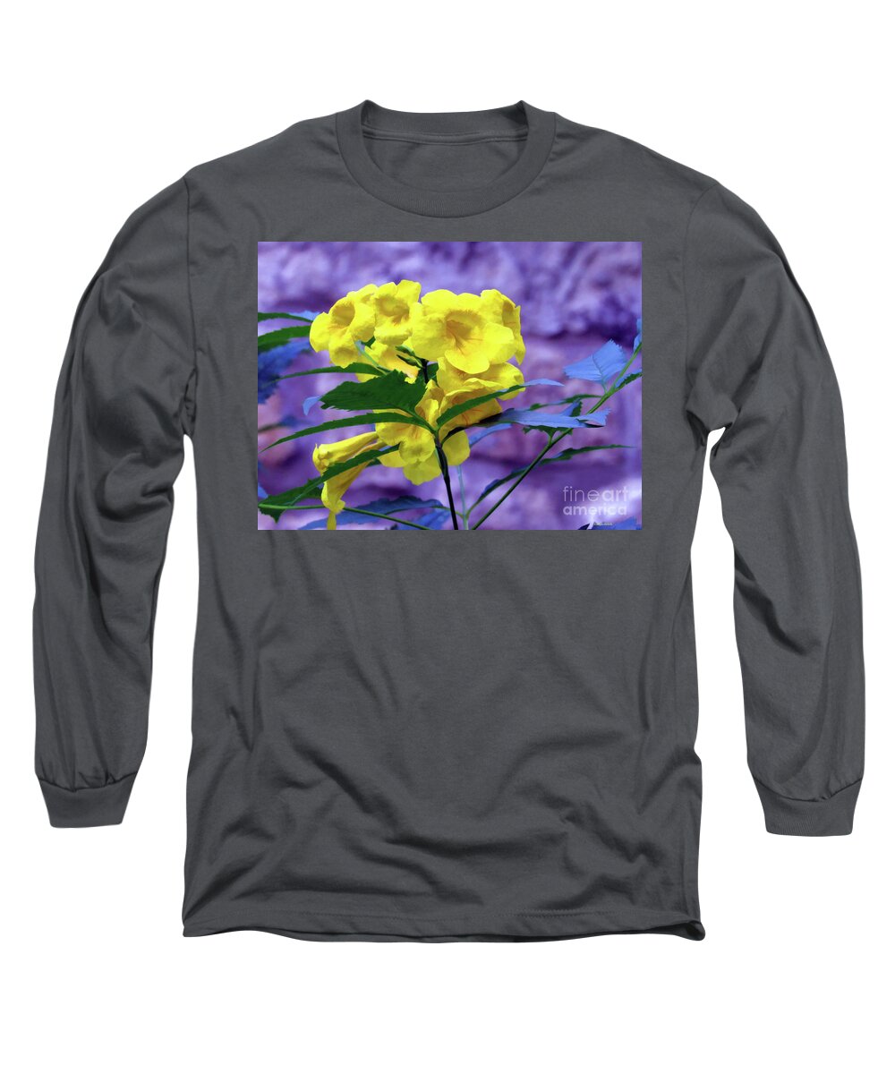 Yellow Flower Long Sleeve T-Shirt featuring the photograph Yellow Flower by Roberta Byram