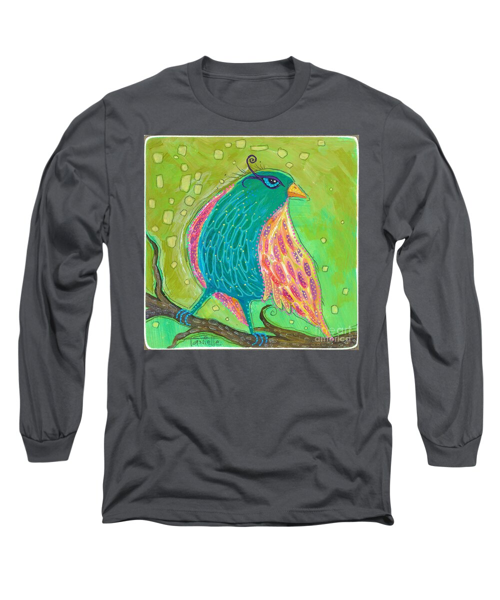 Bird Painting Long Sleeve T-Shirt featuring the painting You Are My Wings by Tanielle Childers