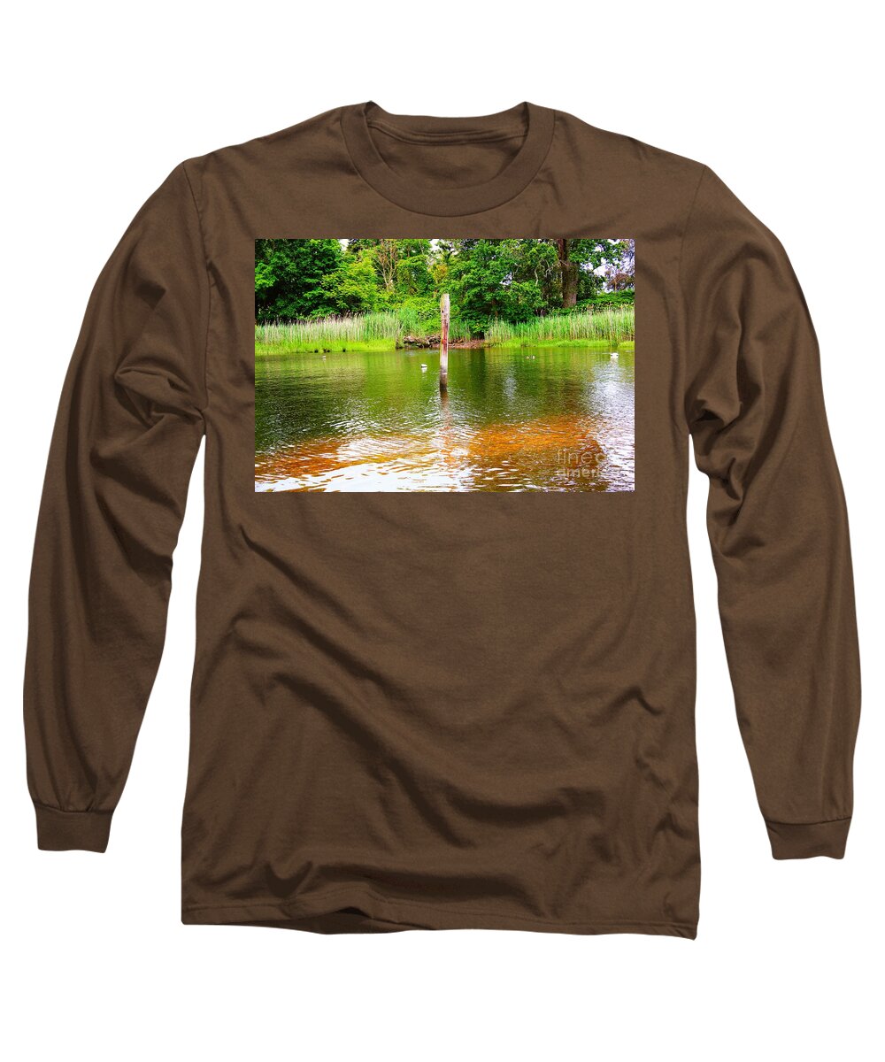 Water Long Sleeve T-Shirt featuring the photograph Old Weathered Pilling by Judy Palkimas