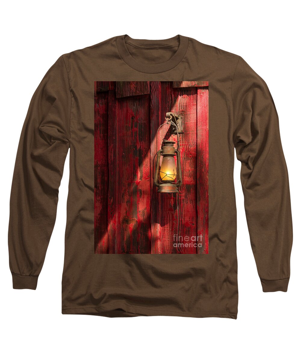 West Long Sleeve T-Shirt featuring the photograph Kerosene Lantern #1 by Carlos Caetano