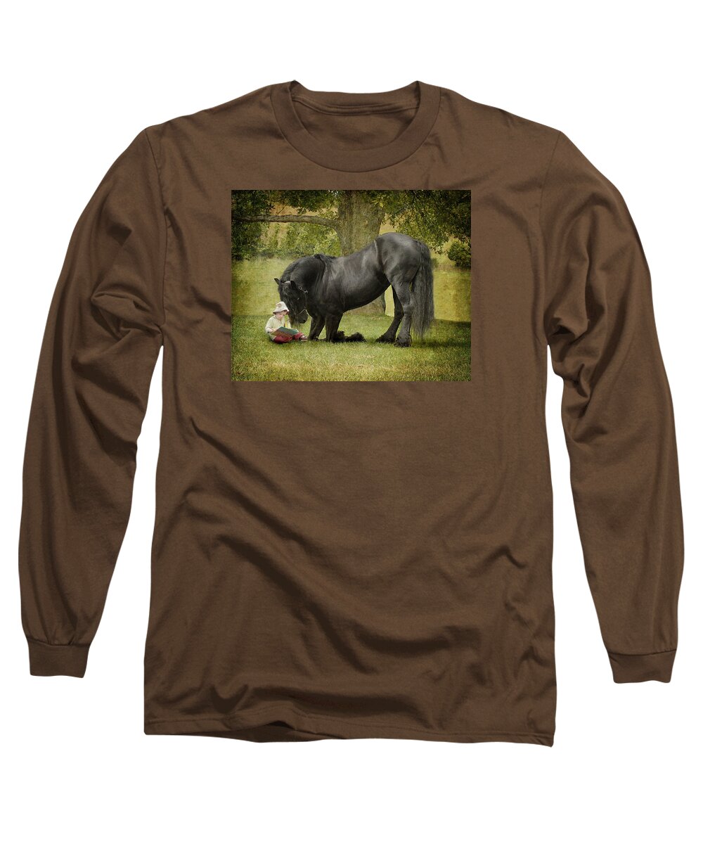Friesian Long Sleeve T-Shirt featuring the photograph Once Upon A Time by Fran J Scott