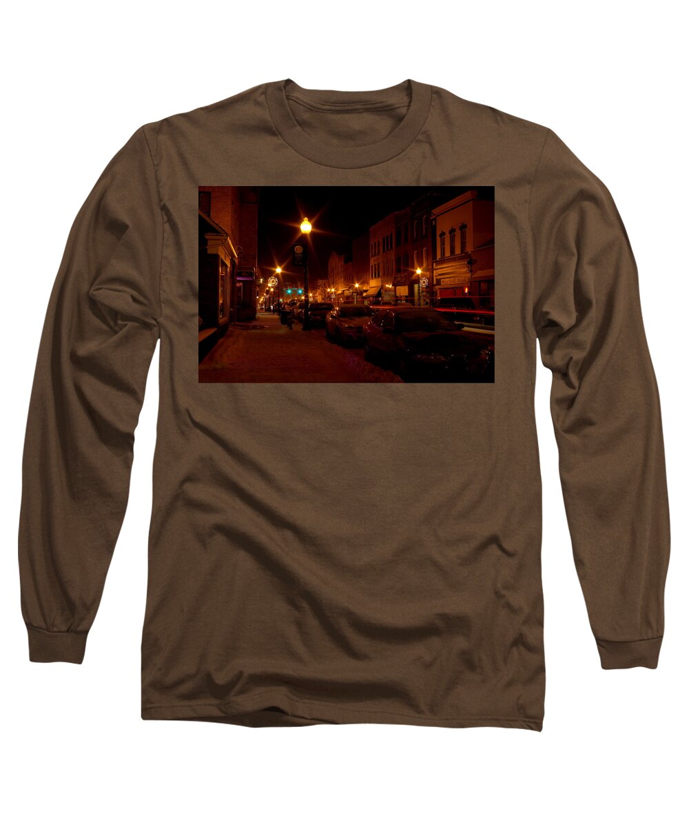 Christmas Long Sleeve T-Shirt featuring the photograph Salem Ohio Christmas #1 by David Dufresne