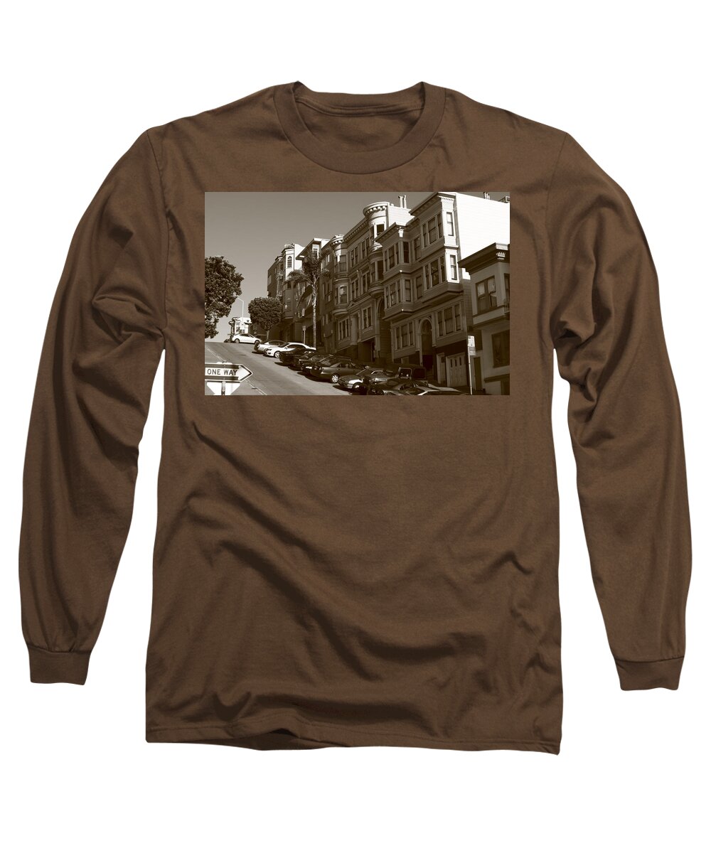 San Francisco Long Sleeve T-Shirt featuring the photograph San Francisco Hills #2 by Aidan Moran
