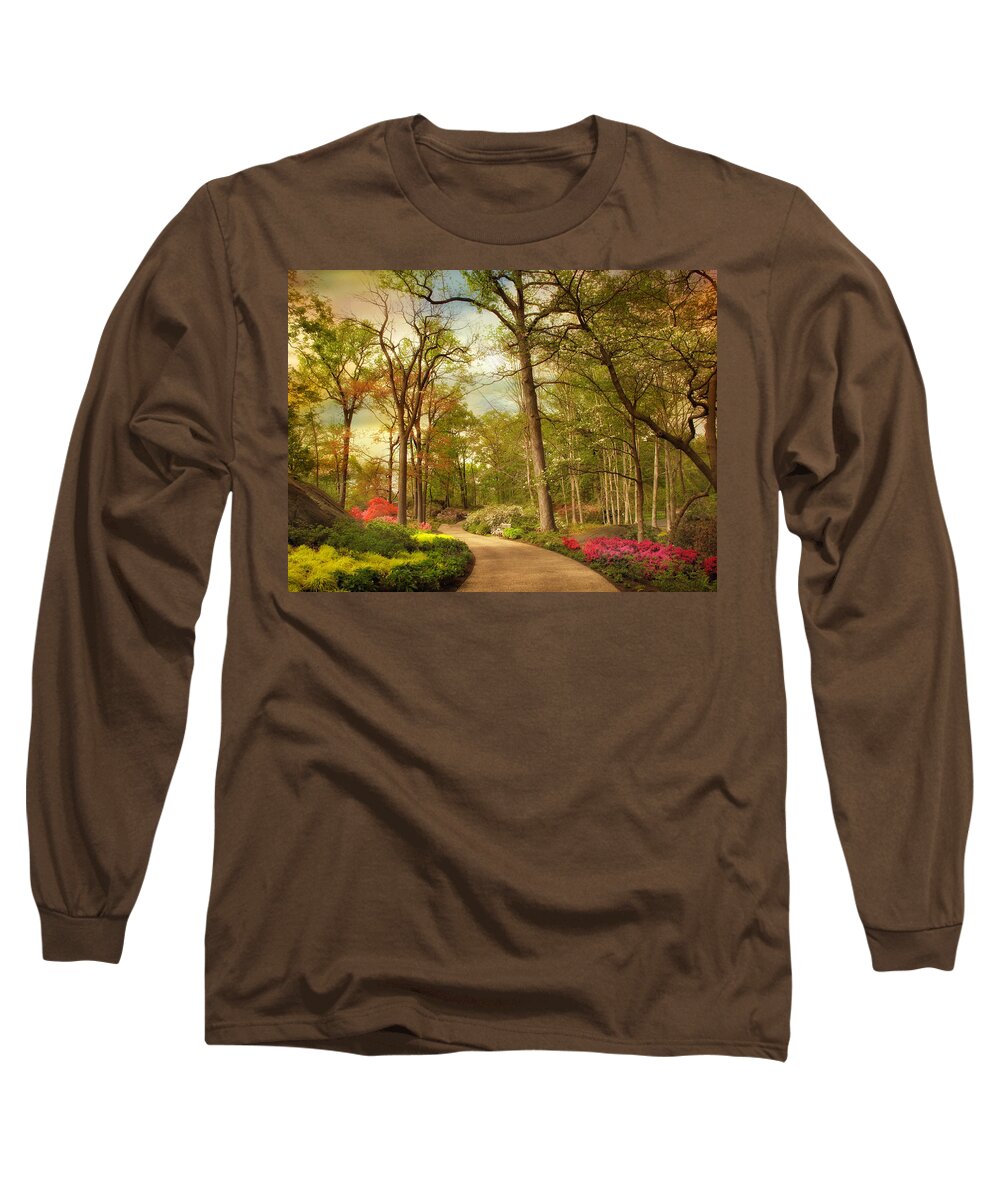 Garden Long Sleeve T-Shirt featuring the photograph The Azalea Garden #3 by Jessica Jenney