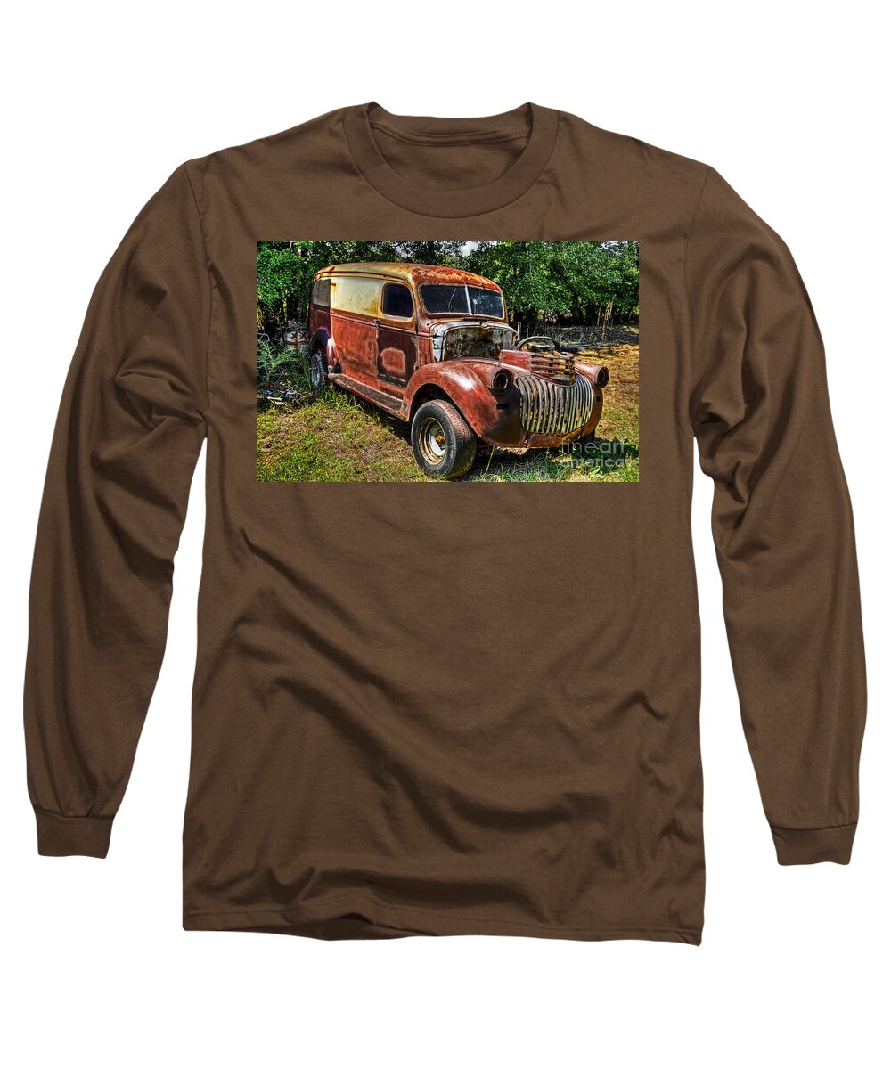 Hdr Long Sleeve T-Shirt featuring the photograph 1941 Chevy Van by Paul Mashburn