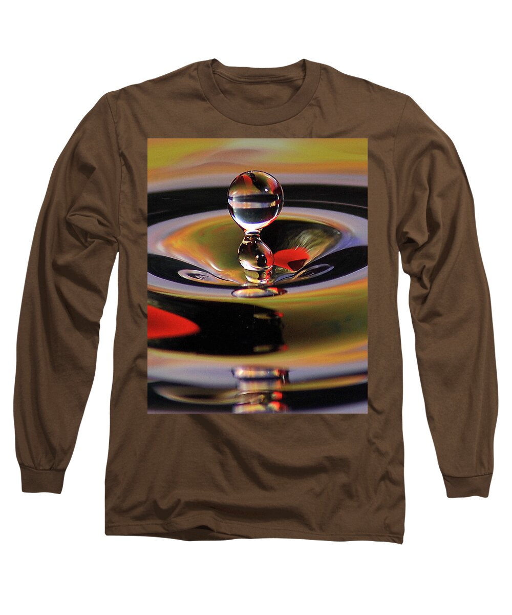 Water Drops Long Sleeve T-Shirt featuring the photograph Untitled #6 by Gene Tatroe