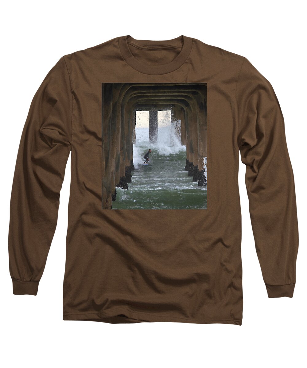 Pier Long Sleeve T-Shirt featuring the photograph A Rite of Passage by Joe Schofield