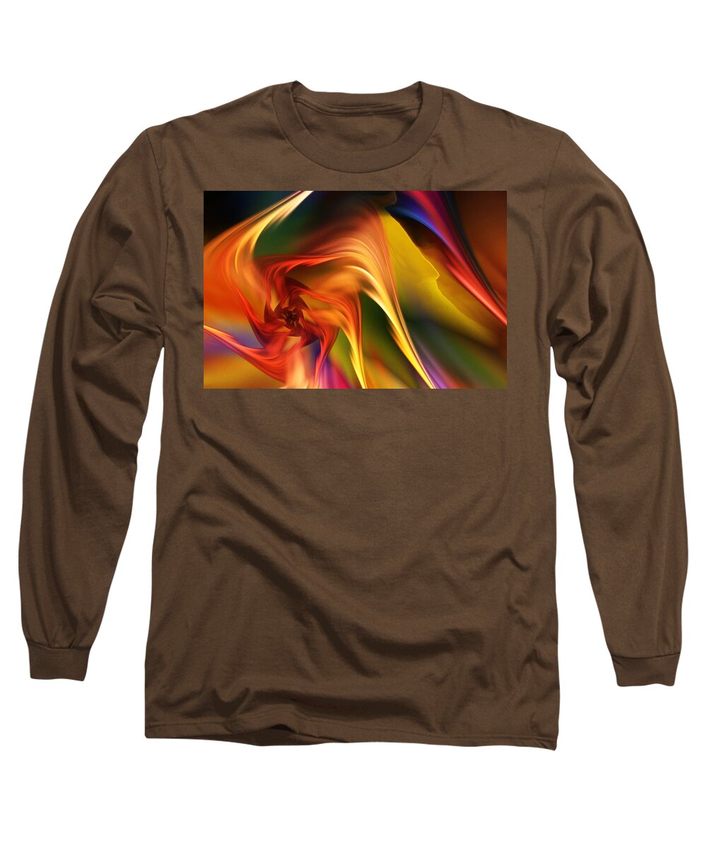 Fine Art Long Sleeve T-Shirt featuring the digital art Abstract 031814 by David Lane