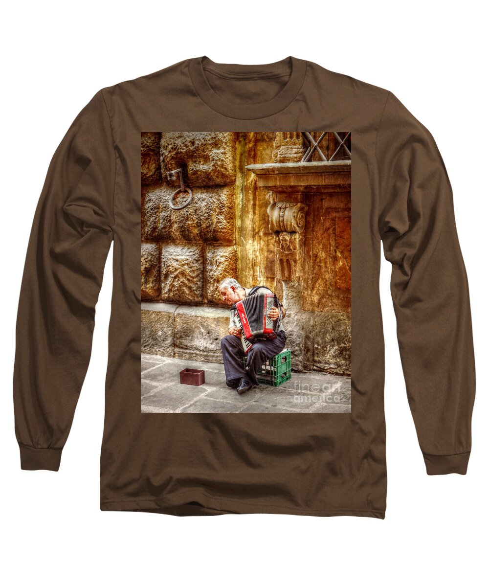 Italy Long Sleeve T-Shirt featuring the digital art Hopeful by Valerie Reeves