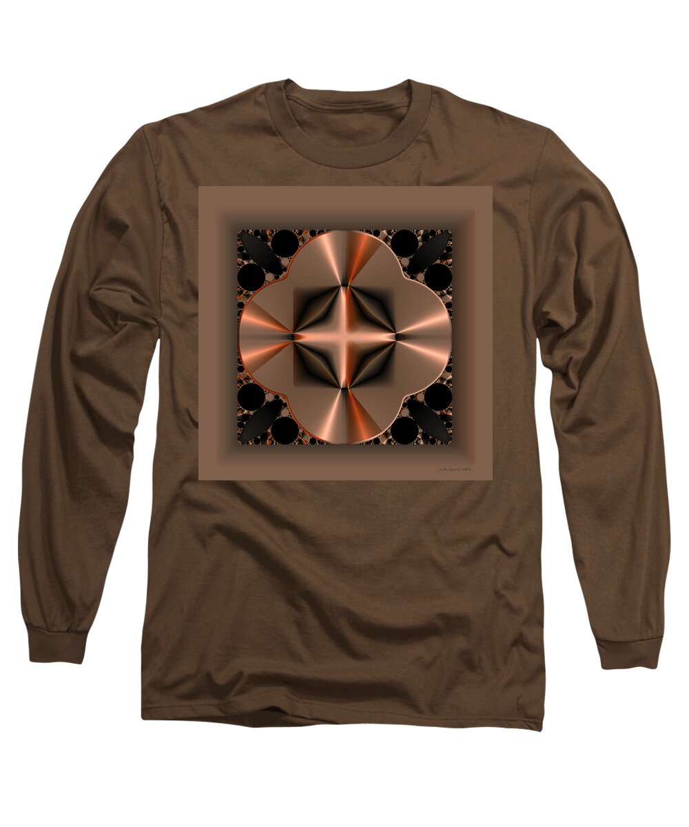 Abstract Long Sleeve T-Shirt featuring the digital art Affinity by Judi Suni Hall
