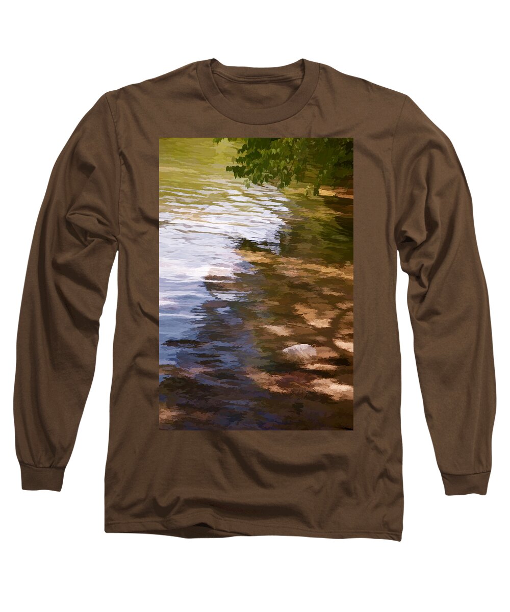 Beach Long Sleeve T-Shirt featuring the photograph Along the Shore by Phyllis Meinke