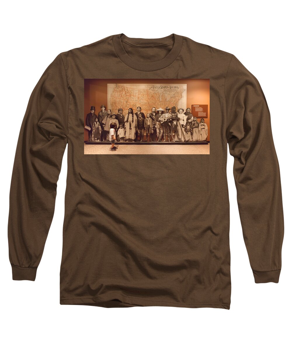 Gene Autry Museum Long Sleeve T-Shirt featuring the photograph America the Beautiful by Ram Vasudev