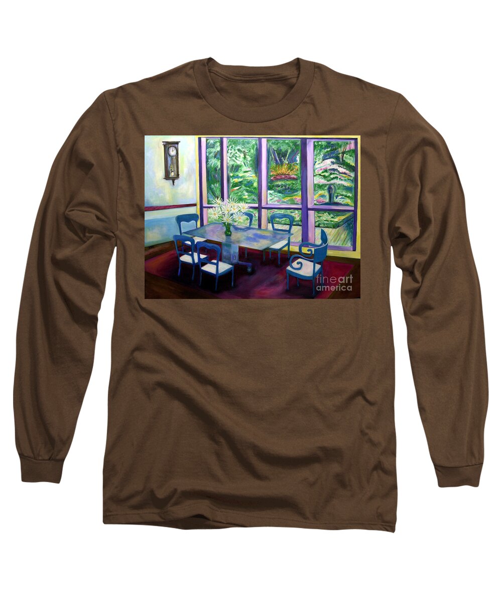 Interiors Long Sleeve T-Shirt featuring the painting Annapolis Time by Karen Francis