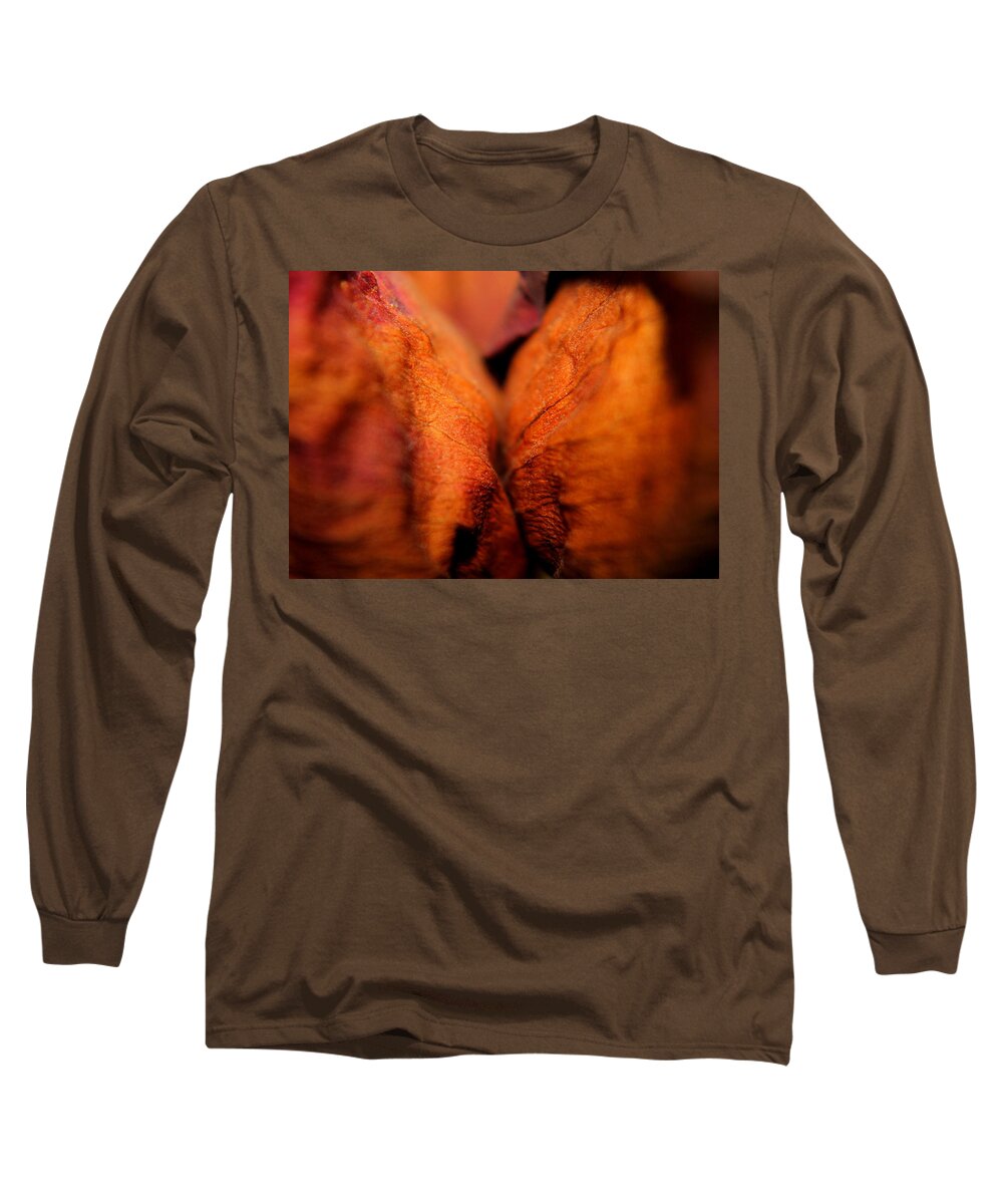 Abstract Long Sleeve T-Shirt featuring the photograph Barely Touching by Viviana Nadowski