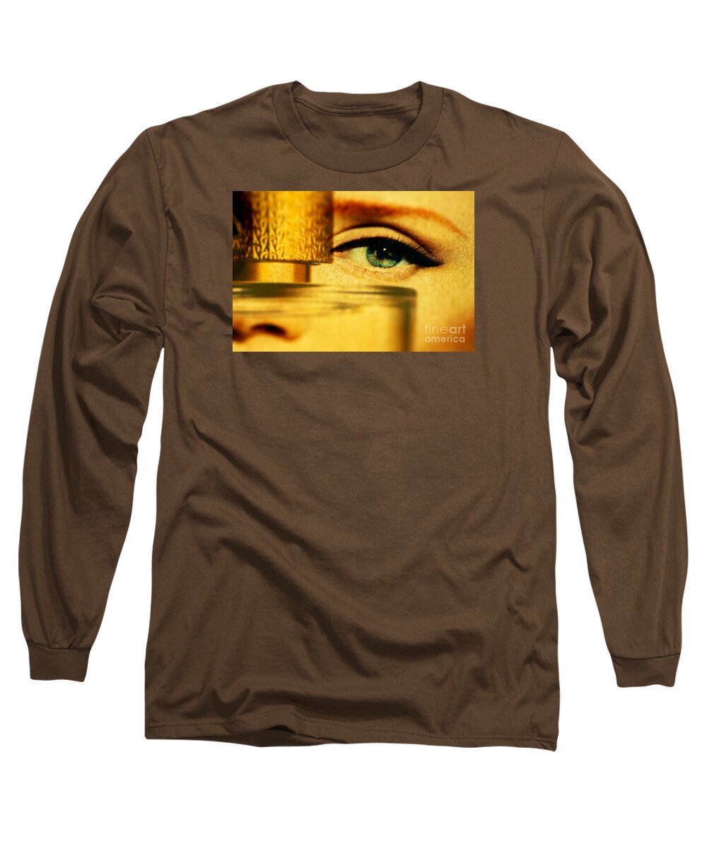 Eye Long Sleeve T-Shirt featuring the photograph Behind the Bottle by Michael Cinnamond