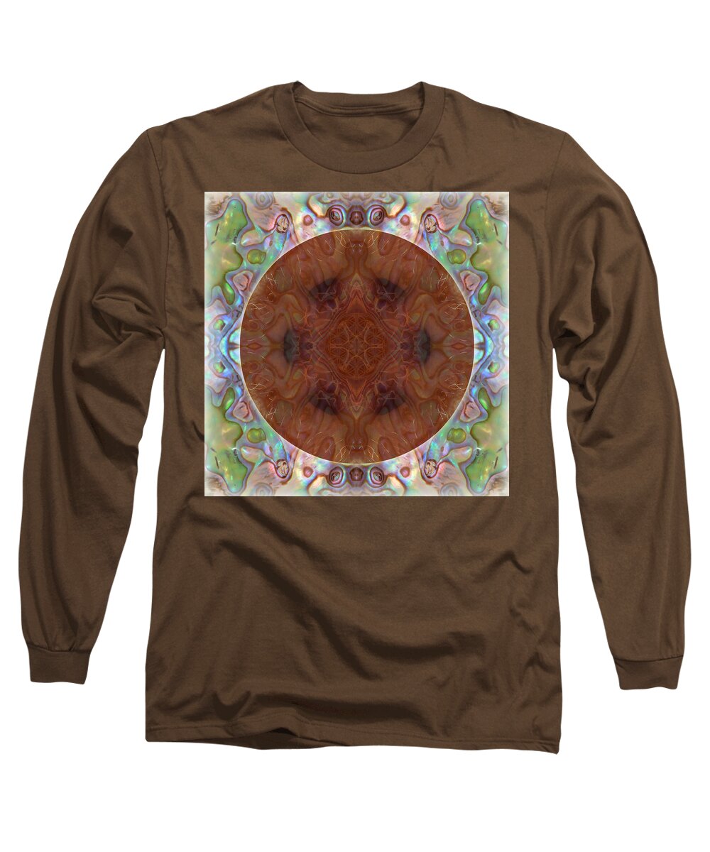 Belly Long Sleeve T-Shirt featuring the digital art Belly Button by Alicia Kent