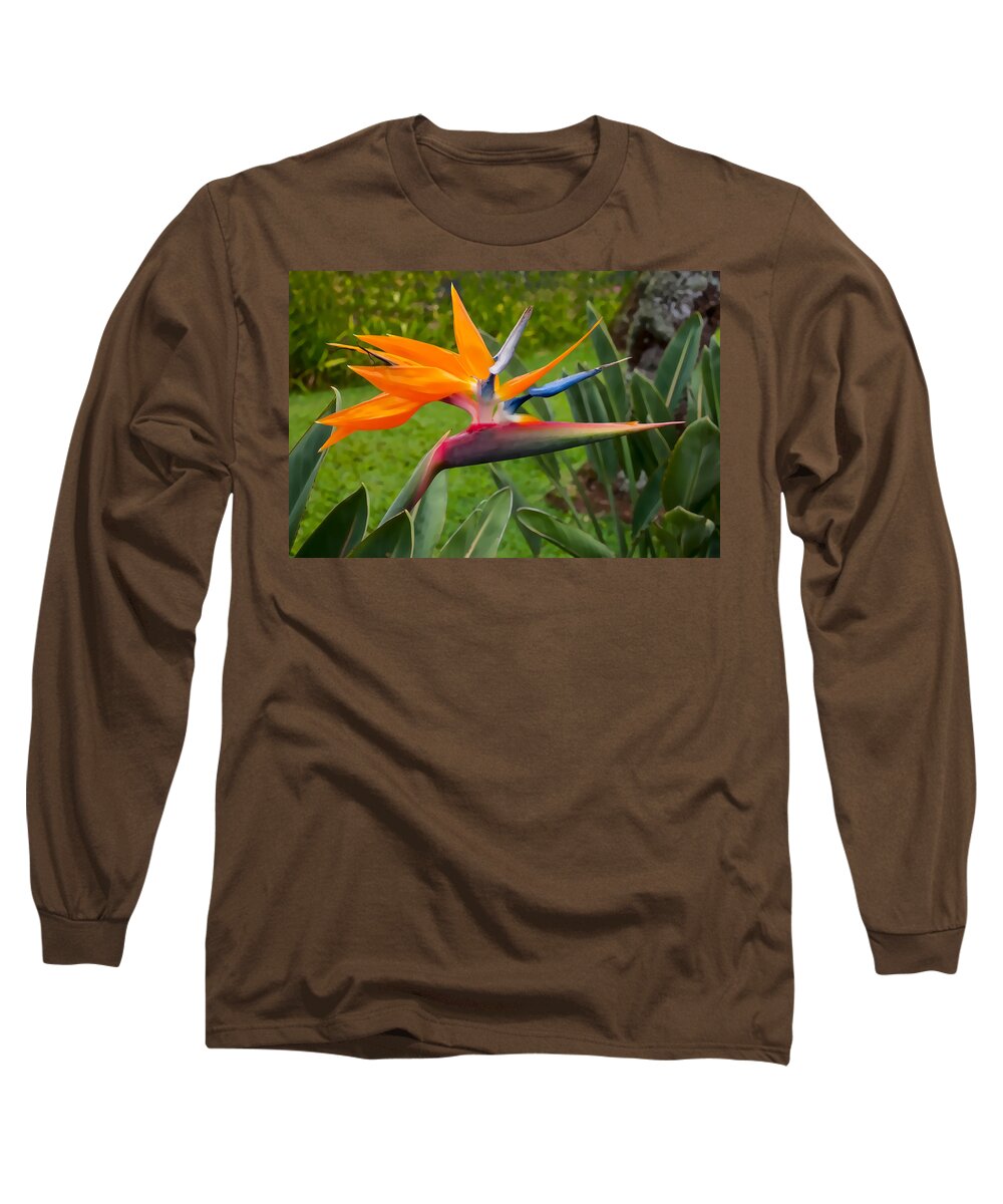 Hawaii Long Sleeve T-Shirt featuring the photograph Bird of Paradise by Dan McManus