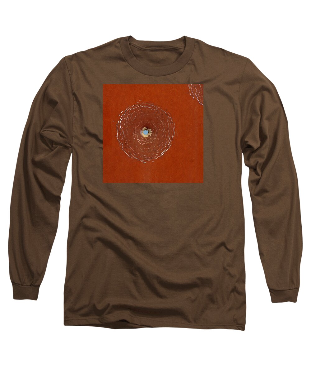 Bullet Long Sleeve T-Shirt featuring the photograph Bullet Hole Patterns by Art Block Collections