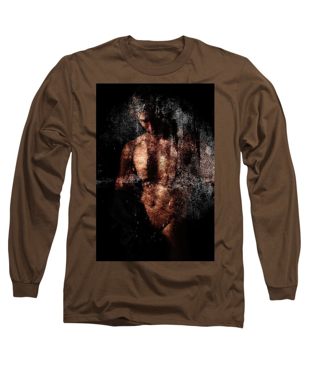 Male Nude Long Sleeve T-Shirt featuring the photograph Classic by Mark Ashkenazi