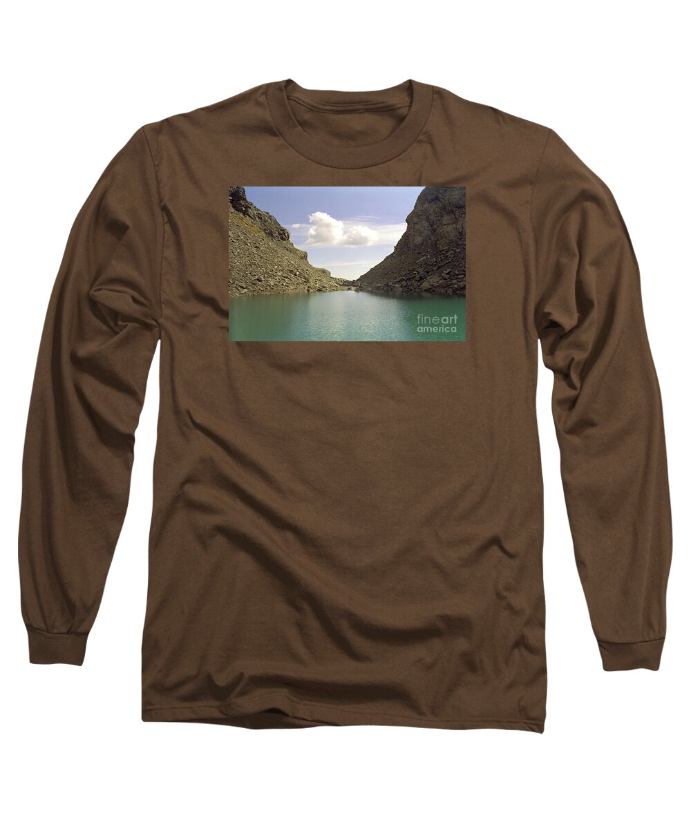 Orobic Long Sleeve T-Shirt featuring the photograph Coca Lake by Riccardo Mottola