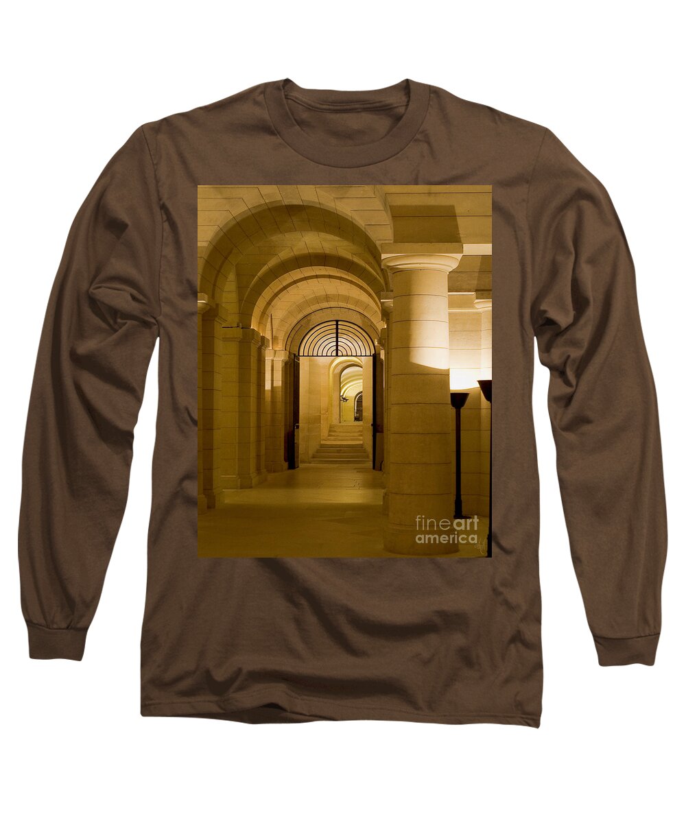 Photograph Long Sleeve T-Shirt featuring the photograph Corridors by Victoria Harrington