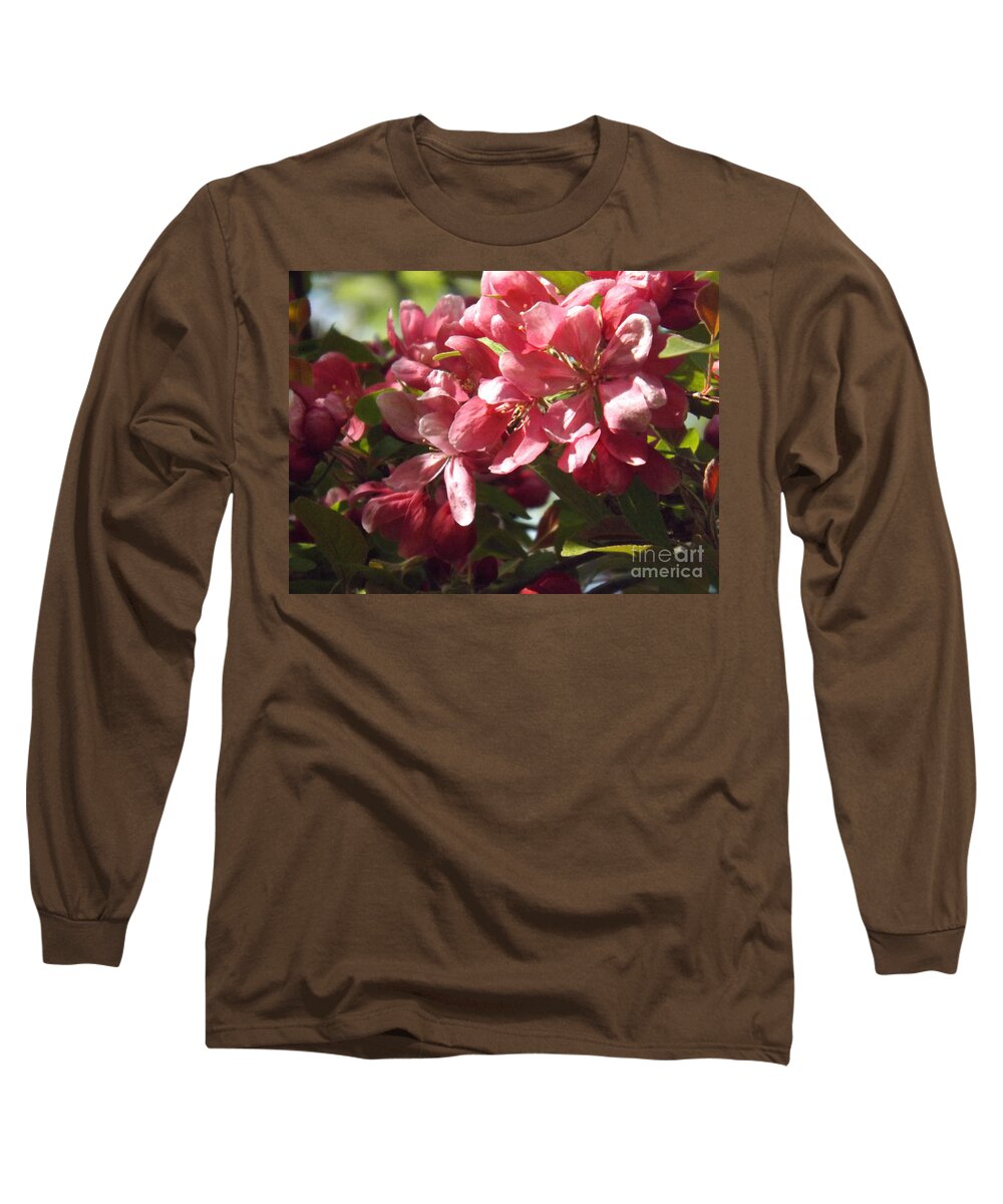 Crab Long Sleeve T-Shirt featuring the photograph Crab Apple Blossoms by Brenda Brown