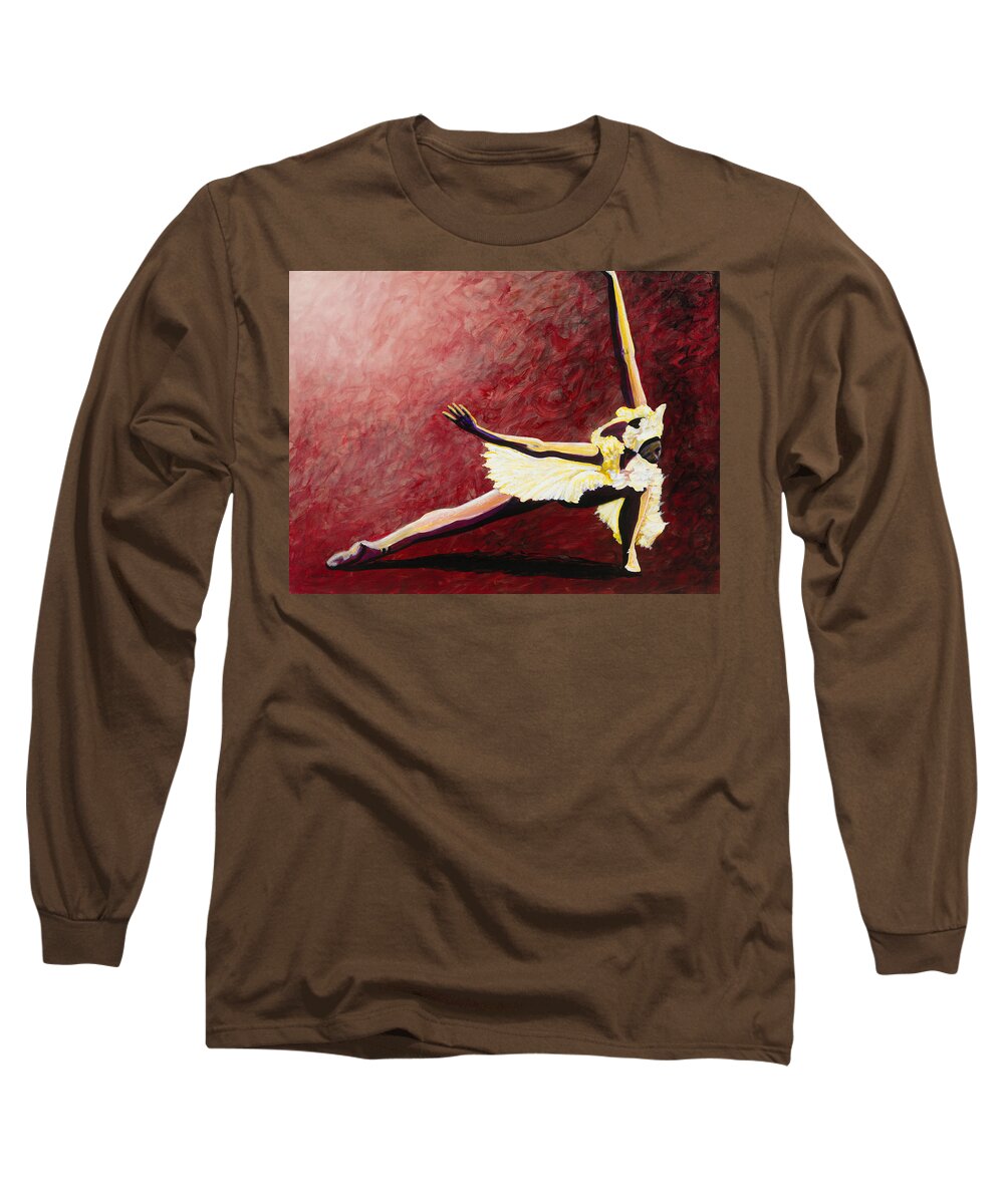 Beautiful Long Sleeve T-Shirt featuring the painting Curtain Call by Jerome Lawrence