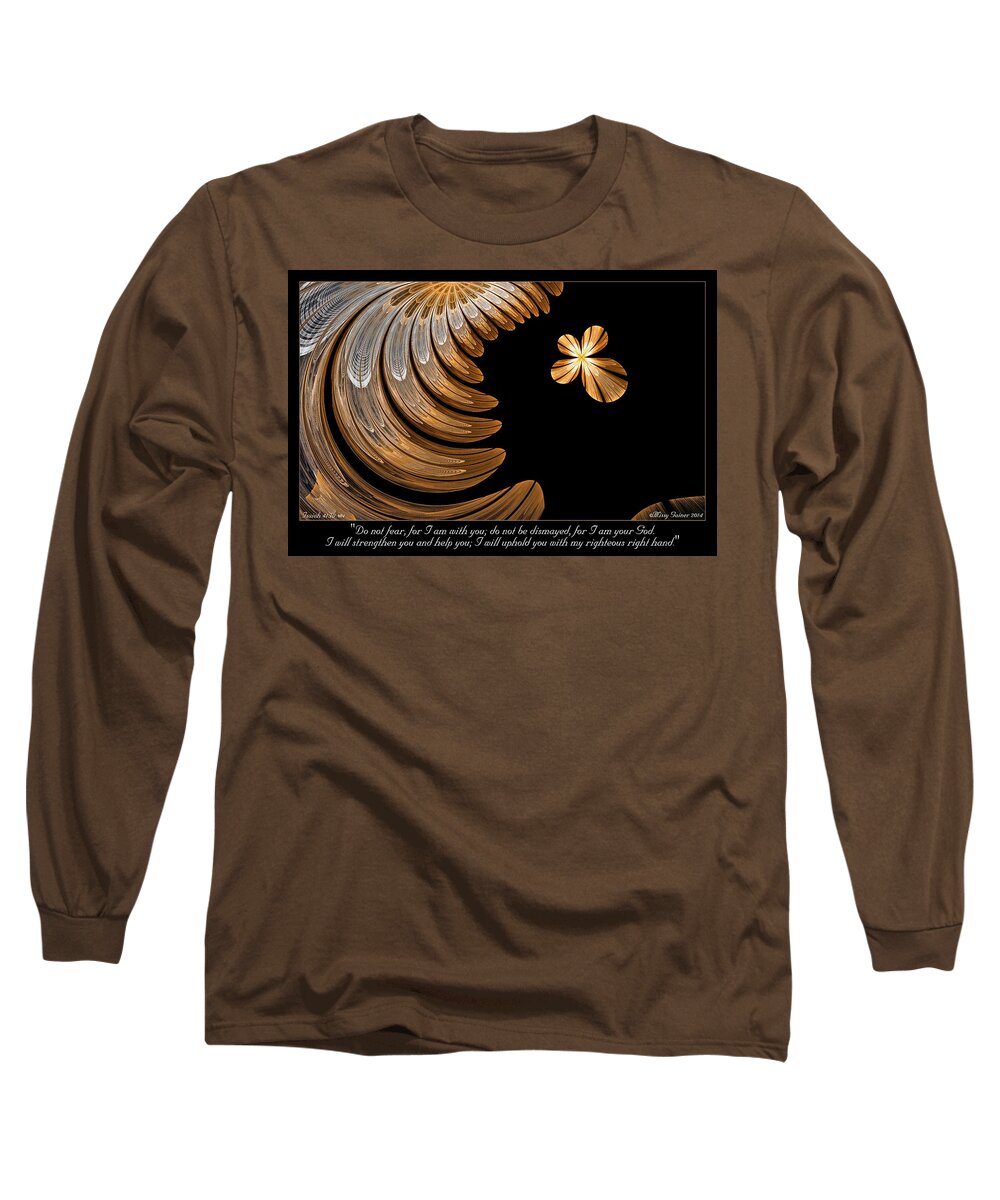 Fractal Long Sleeve T-Shirt featuring the digital art Do Not Fear by Missy Gainer