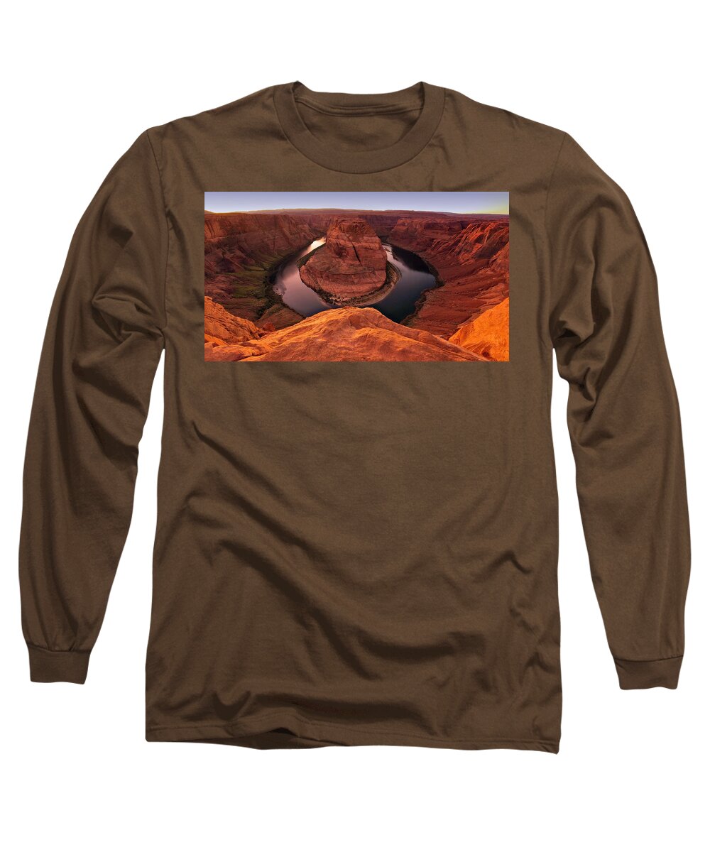 Arizona Long Sleeve T-Shirt featuring the photograph Dramatic River Bend by David Andersen