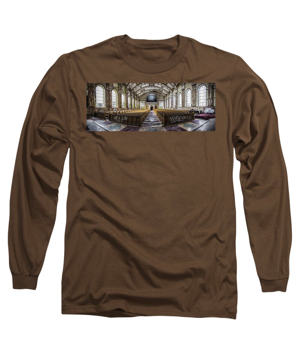 Panorama Long Sleeve T-Shirt featuring the photograph God's perspective by Rob Dietrich
