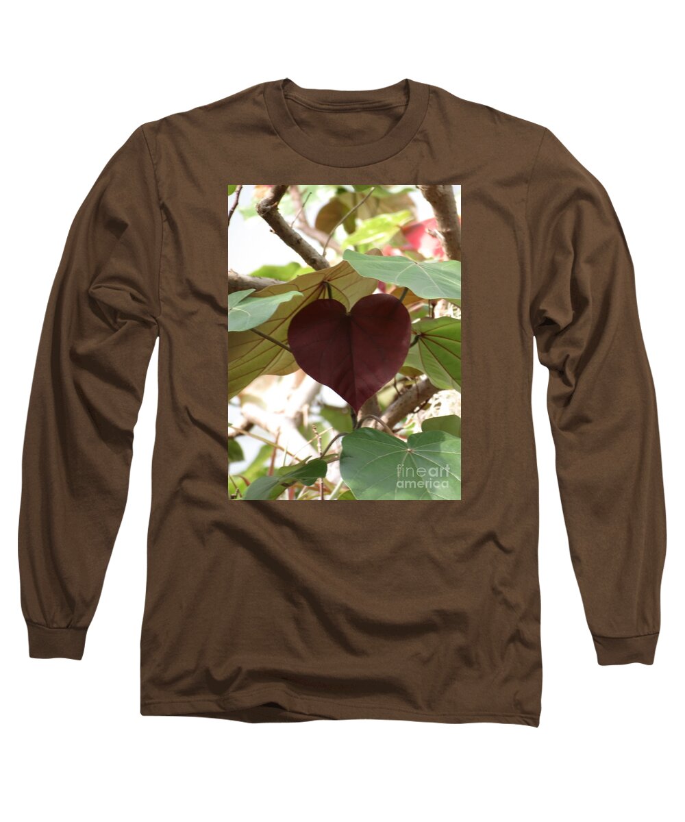 Nature Long Sleeve T-Shirt featuring the photograph Heart by Anita Adams