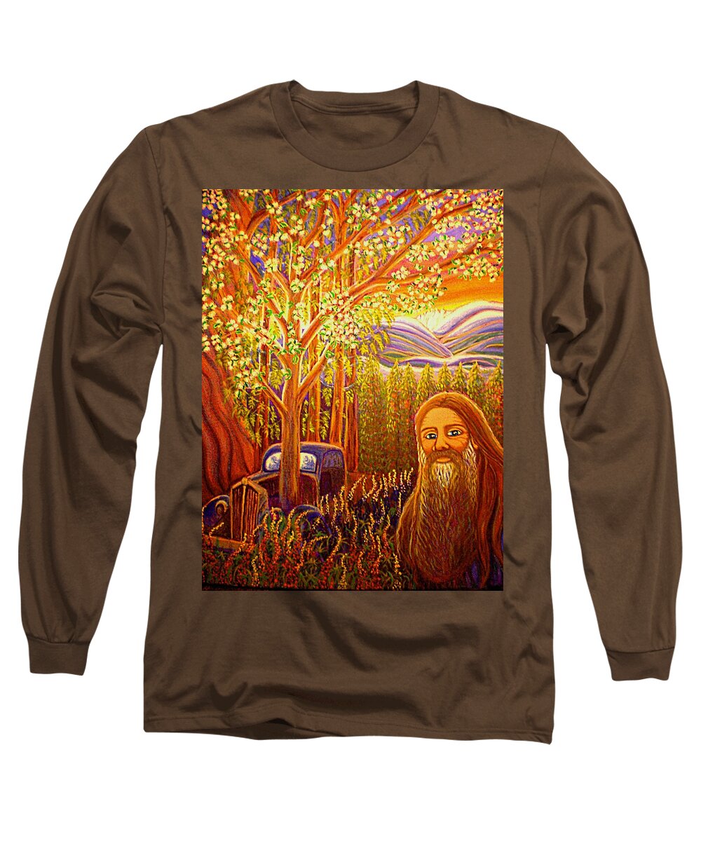  Painting Long Sleeve T-Shirt featuring the painting Hidden Mountain Man by Hidden Mountain