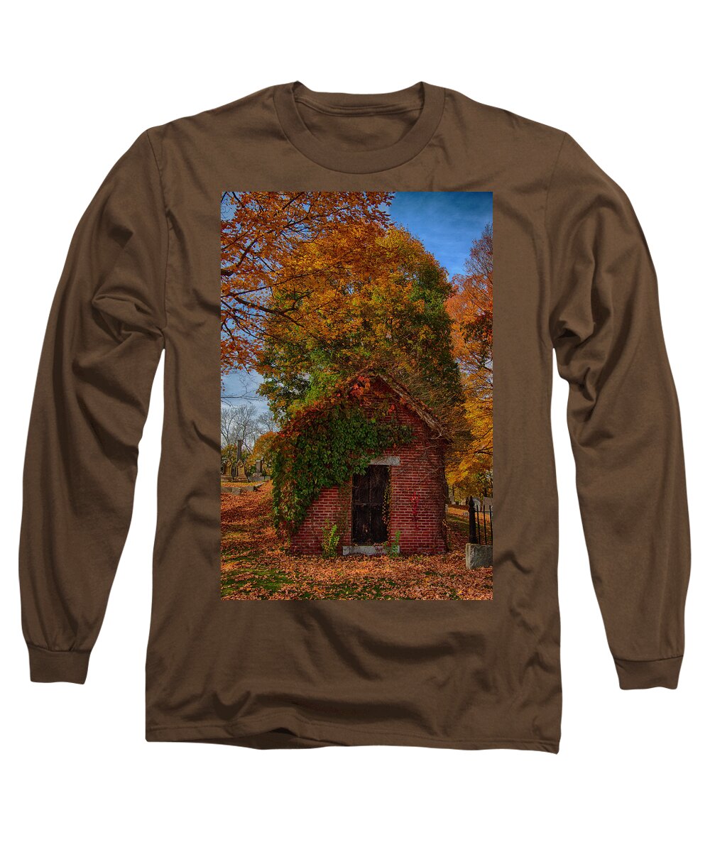 autumn Foliage New England Long Sleeve T-Shirt featuring the photograph Holding up the fall colors by Jeff Folger
