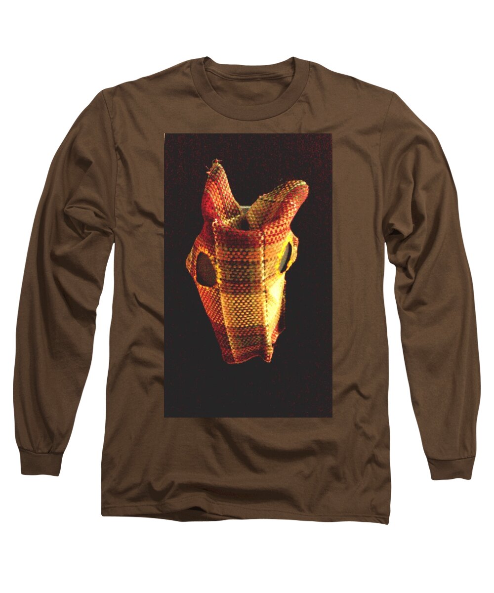 Horse Long Sleeve T-Shirt featuring the photograph Native American Horse Mask by Stacy C Bottoms