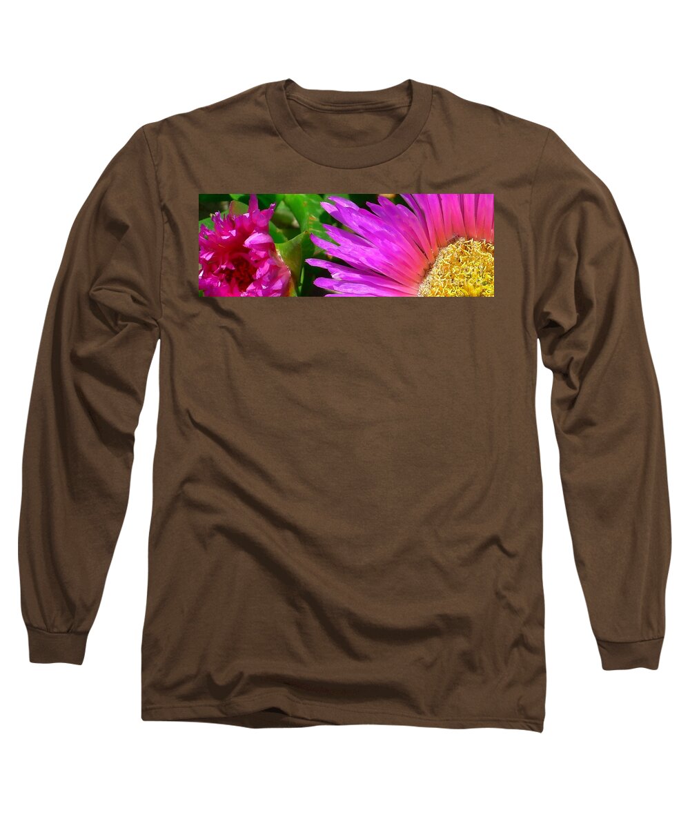Flowers Long Sleeve T-Shirt featuring the photograph Hot Pink II by Nora Boghossian