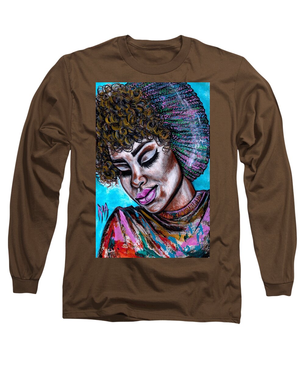 Artbyria Long Sleeve T-Shirt featuring the photograph Hue-Ti-Ful Girl by Artist RiA
