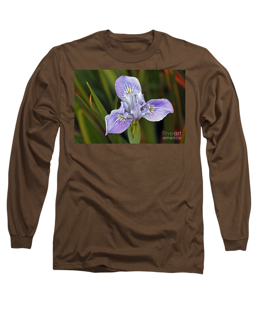 Kate Brown Long Sleeve T-Shirt featuring the photograph Iris by Kate Brown