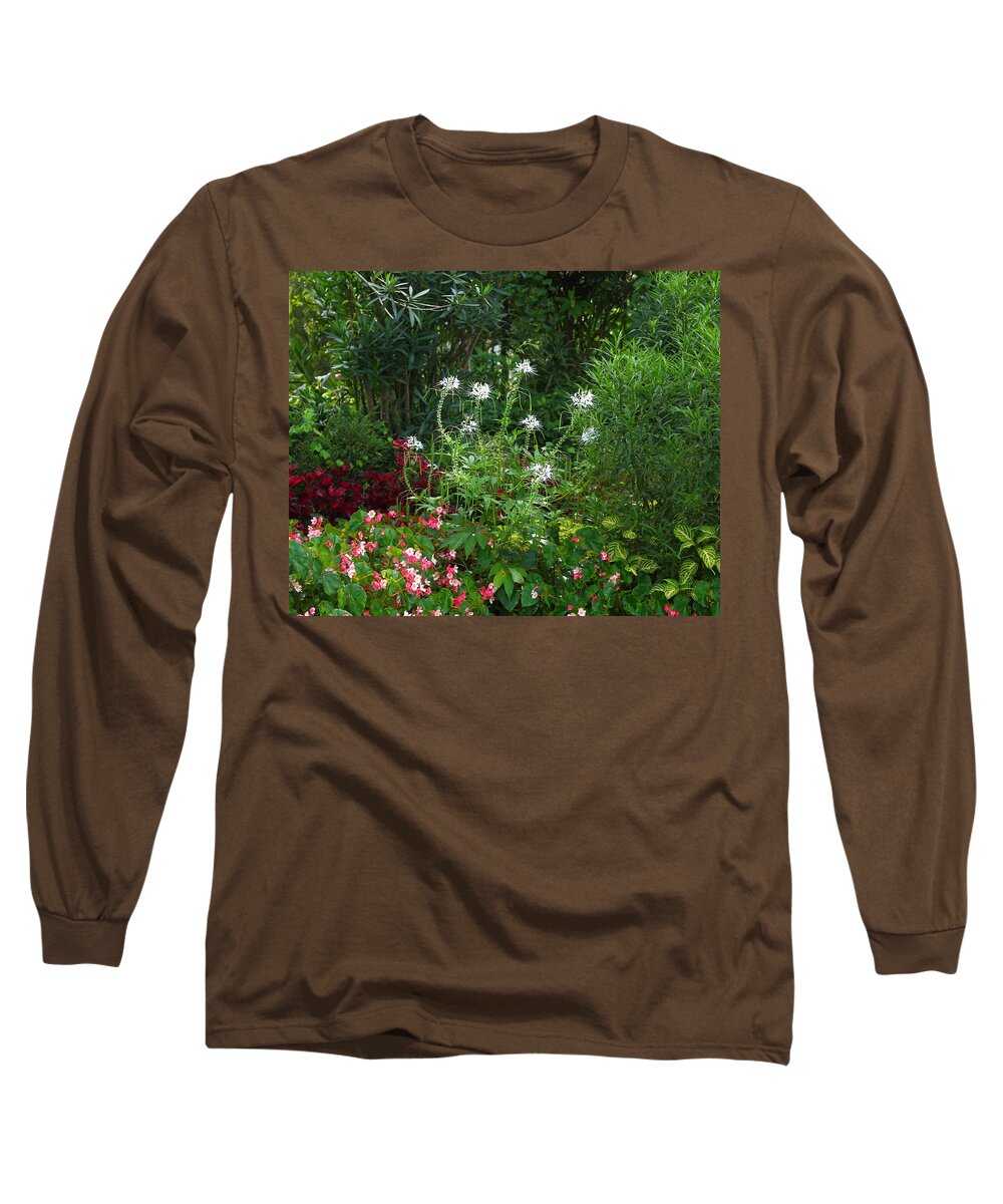 Gardens Long Sleeve T-Shirt featuring the photograph Lake Atitlan Botanical Garden by Robert McKinstry