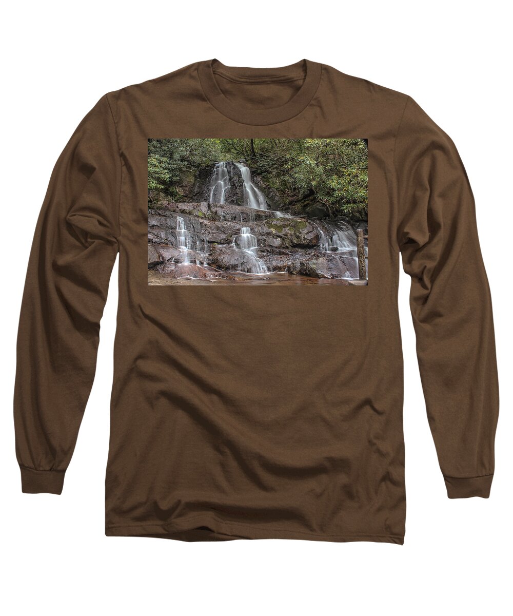 Waterfalls Long Sleeve T-Shirt featuring the photograph Laurel Falls - Great Smoky Mountains National Park by Peter Ciro